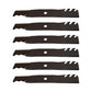 6PK Mulching Blades 48" Fits John Deere GX21784 LA145 LA140 LA165 X140 D140