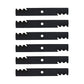 Qty 6: Toothed Mower Blade Fits John Deere Replaces AM137757