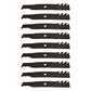 Qty 9: Toothed Mower Blade Fits John Deere Replaces AM137757