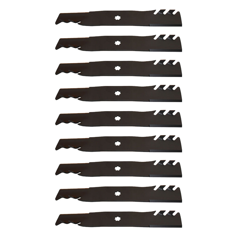 Qty 9: Toothed Mower Blade Fits John Deere Replaces AM137757