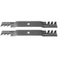 592-615 Toothed Mulching Blades Fits John Deere 42" 2-PACK