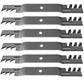 Qty 6: Toothed Mulching Mower Blade Fits Dolmar Replaces 115