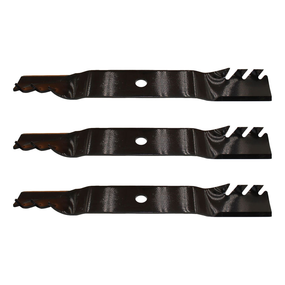 3 PK HD Mulching Blades 54" Fits John Deere 325 335 345 425 445 455 M115496