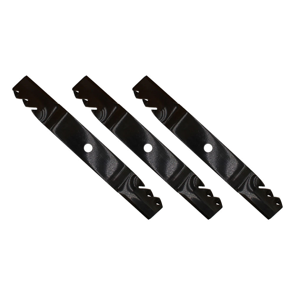 Qty 3: Toothed Mower Blade Fits John Deere Replaces 96306