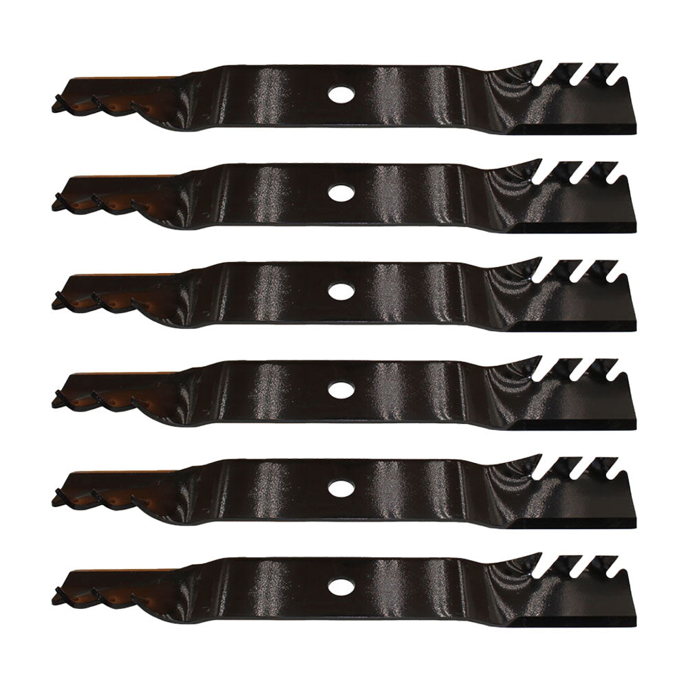 Qty 6: Toothed Mower Blade Fits John Deere Replaces 96306