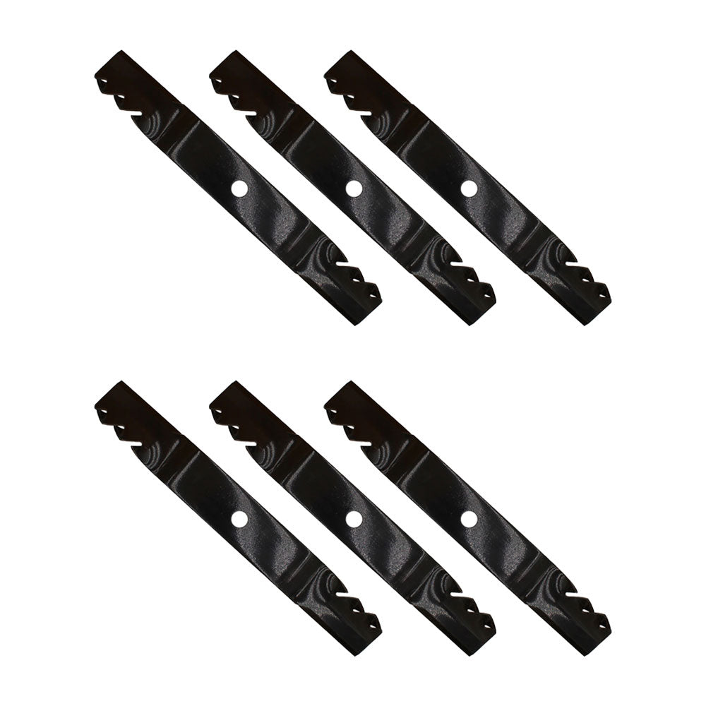 Qty 6: Toothed Mower Blade Fits John Deere Replaces 96306