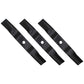 3 XHT Heavy Duty Blades Fits Kubota K5619-34330 Zd221 Zg227 K5351-99040 54" Deck