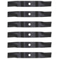 6 XHT Heavy Duty Blades Fits Kubota K5619-34350 K561934350 for 54" Cut Decks