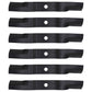 6 XHT Heavy Duty Blades Fits Kubota K5619-34350 K561934350 for 54" Cut Decks