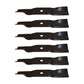 6 Pack of Iron Mower Blade Set Fits John Deere Ztrak New Commercial
