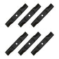 6 Pack of Iron Mower Blade Set Fits John Deere Ztrak New Commercial