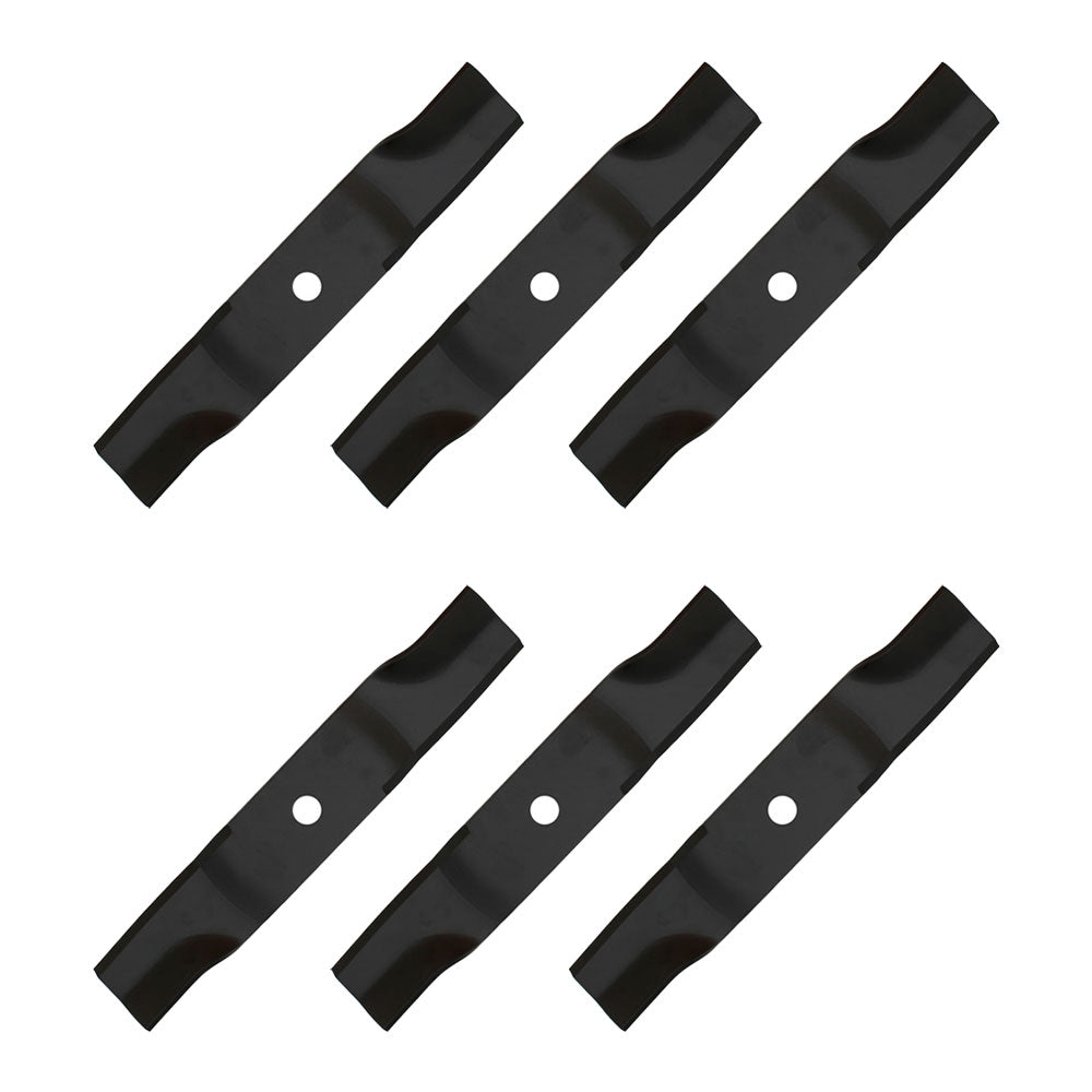 6 Pack of Iron Mower Blade Set Fits John Deere Ztrak New Commercial