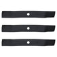 Set of 3 XHT 54" mower blades to Fits John Deere M136195 Ztrak M653 M655 F620
