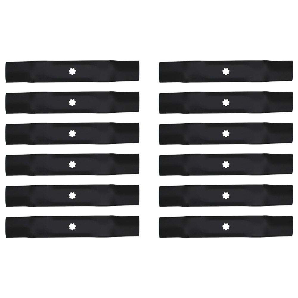 12pk Lawn Mower Blade Fits John Deere 48" LA 130 140 145 X140 145 D140 D150 D160