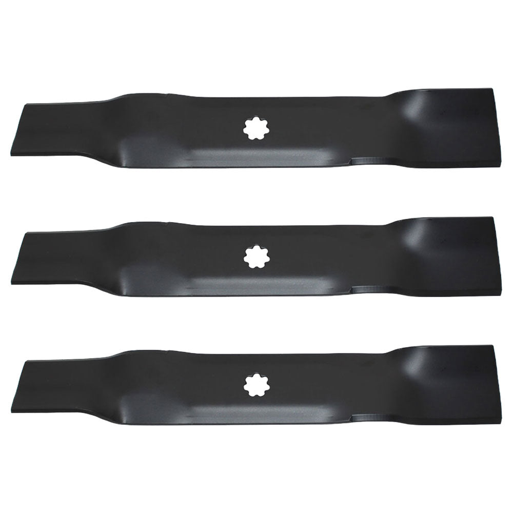 3 Fits John Deere Mower Deck blades D140 D150 D160 LA130, LA140 LA145, LA165,