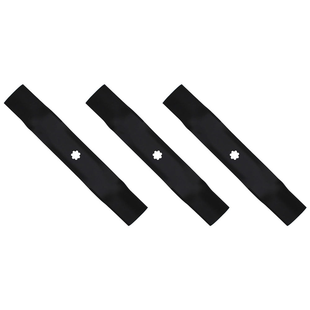3 Fits John Deere Mower Deck blades D140 D150 D160 LA130, LA140 LA145, LA165,