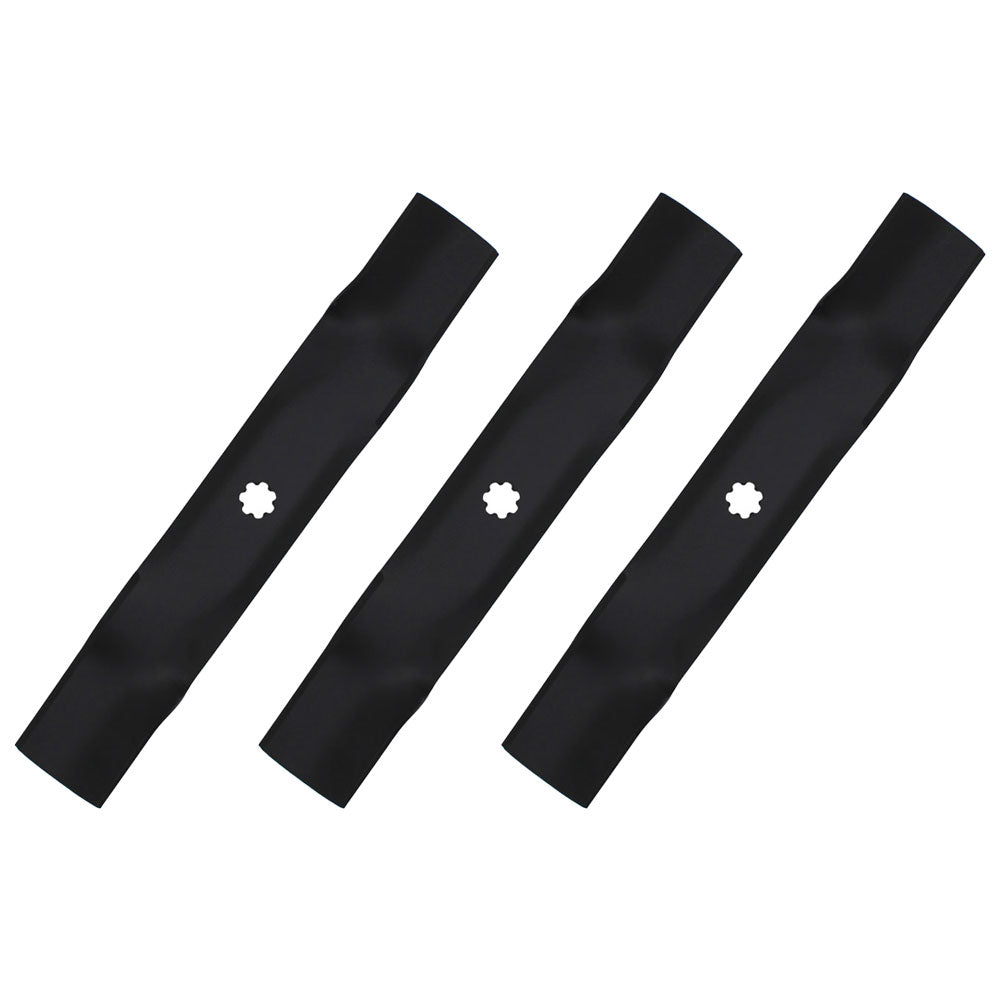Three (3) Mower Blades For 48" GX21784 GY20852 D140 D150 D160 LA130 R11595