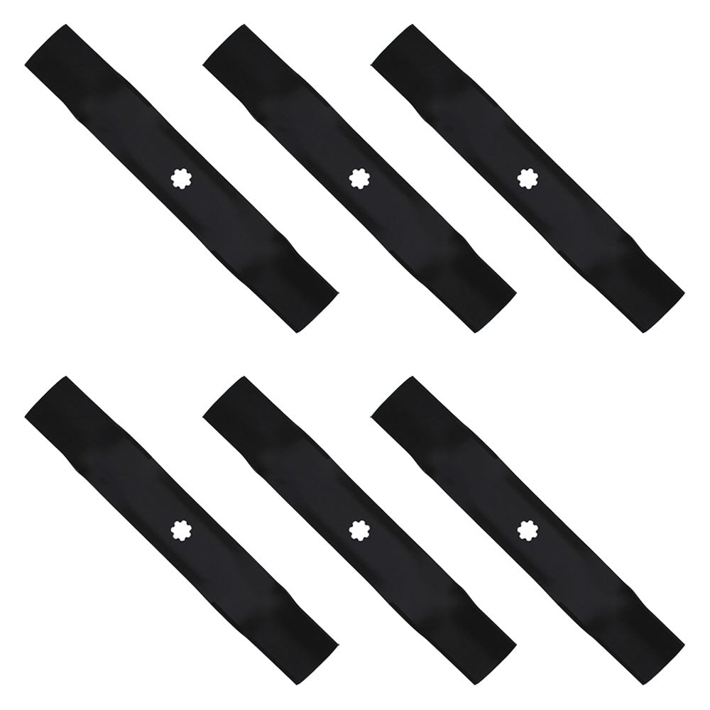 6PK Lawn Mower Blades Fits John Deere GY20852 GX21784 LA140 LA145 LA165 D140 D15