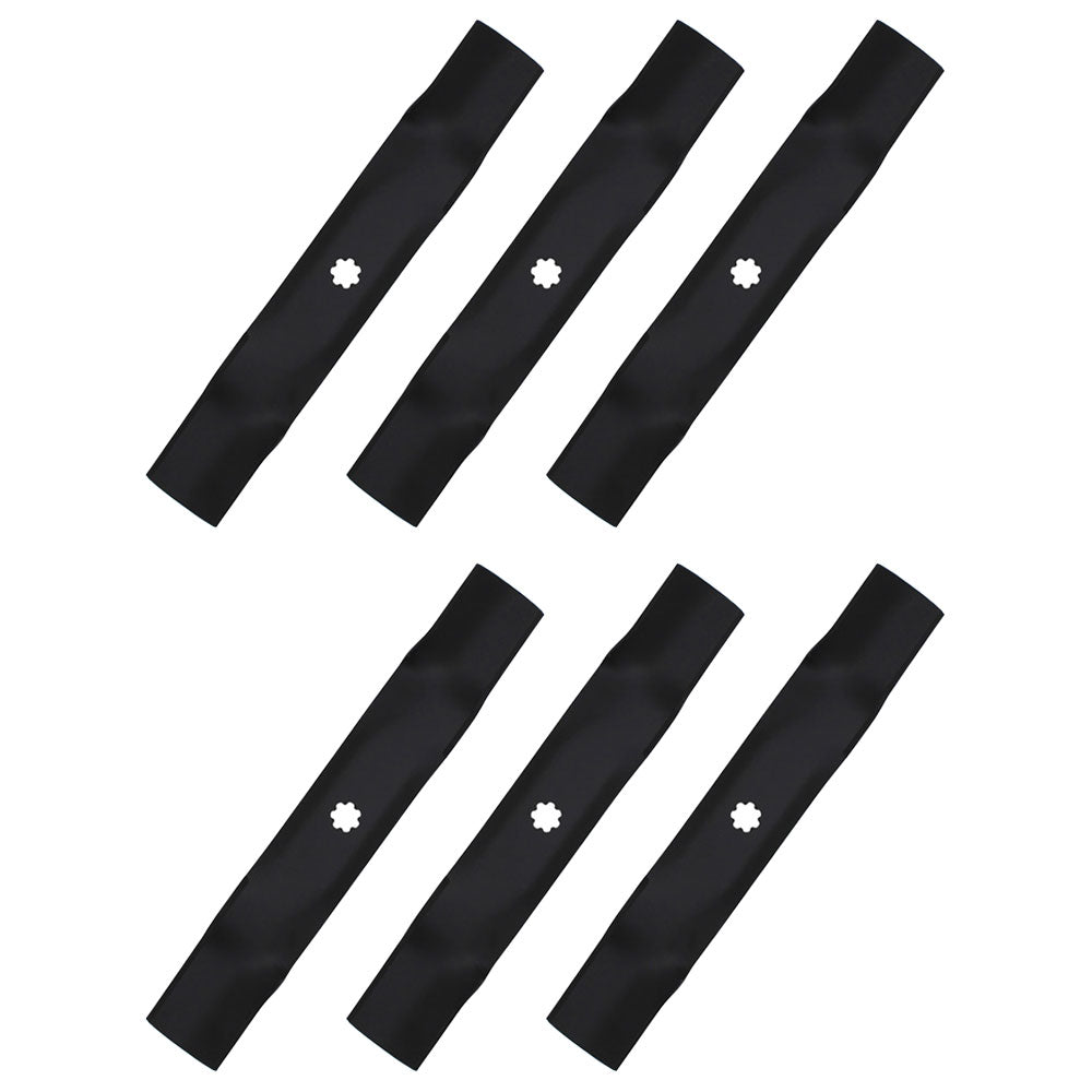 6PK Lawn Mower Blades Fits John Deere GY20852 GX21784 LA140 LA145 LA165 D140 D15