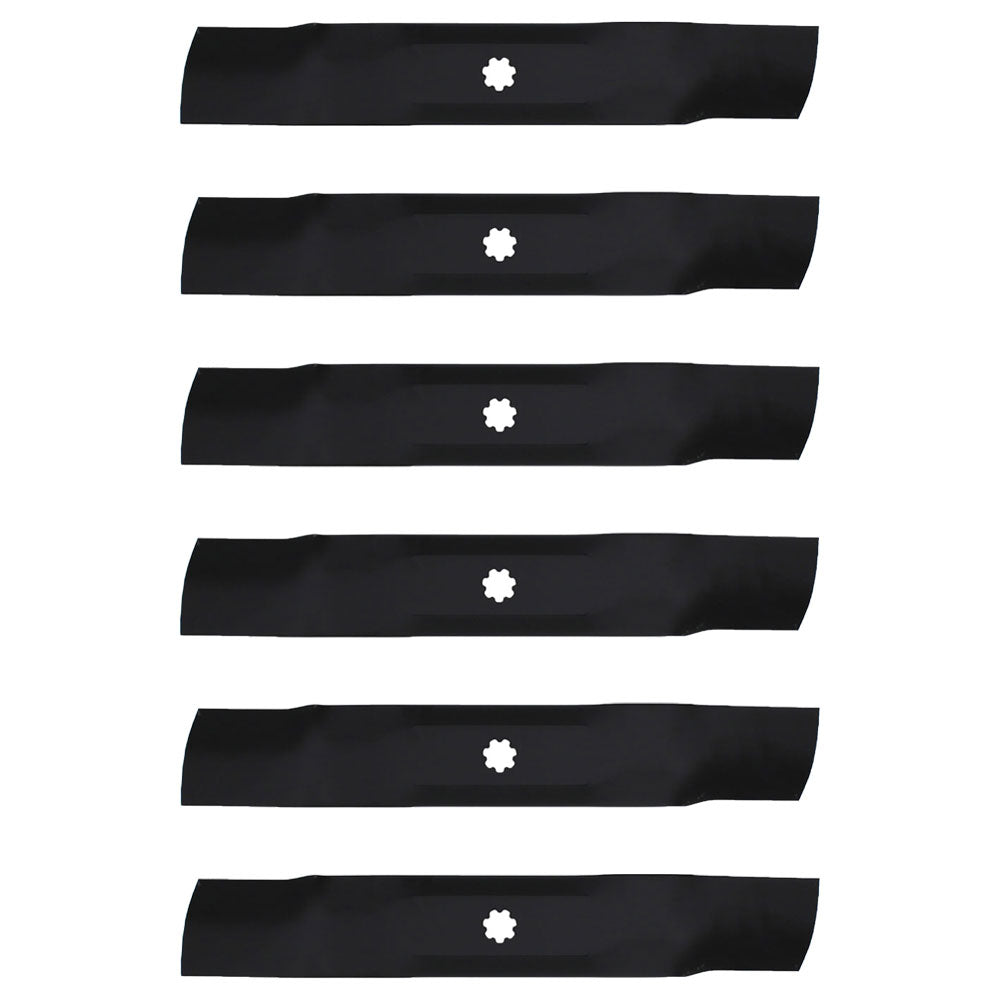 Set of 6 Fits John Deere 48" Lawn Tractor Mower Blades GX21784 GY20852