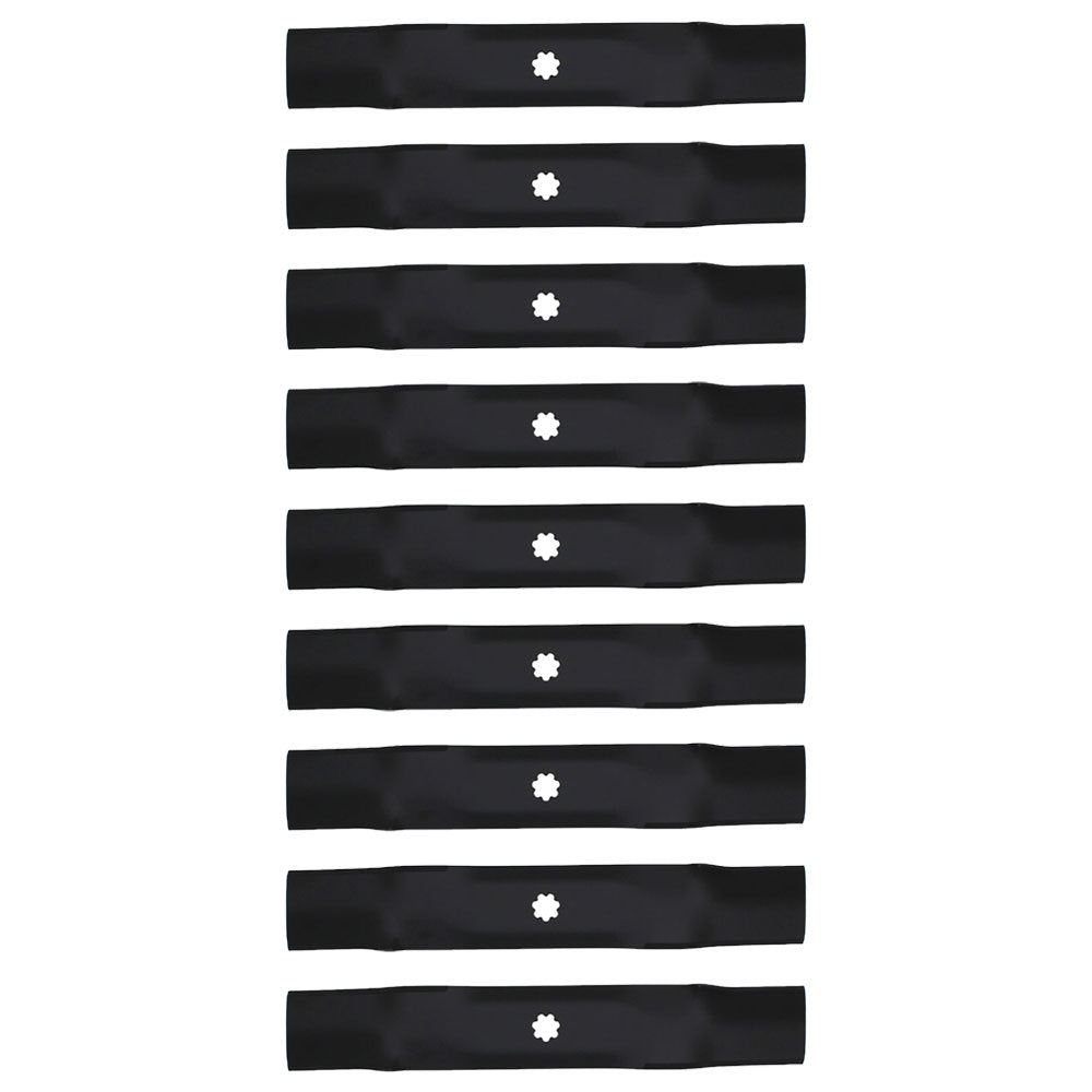 Nine (9) Mower Blades Fits Oregon 92-104 & Fits John Deere GX21784, GY2085