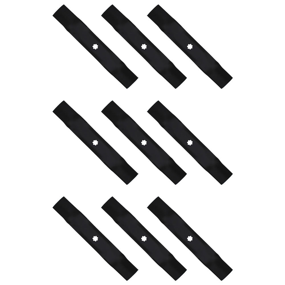 9 REPL HD BLADES Fits John Deere GY20852 GX21784 LA140 LA145 LA165 D140 D150