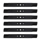 Qty 6: Mower Blade Fits John Deere Replaces B1JD6015