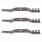 3 Extreme Toothed Mulching Blades i1050 RZT50 SLT1050 LTX1050 ZTT50 R12809 Mower
