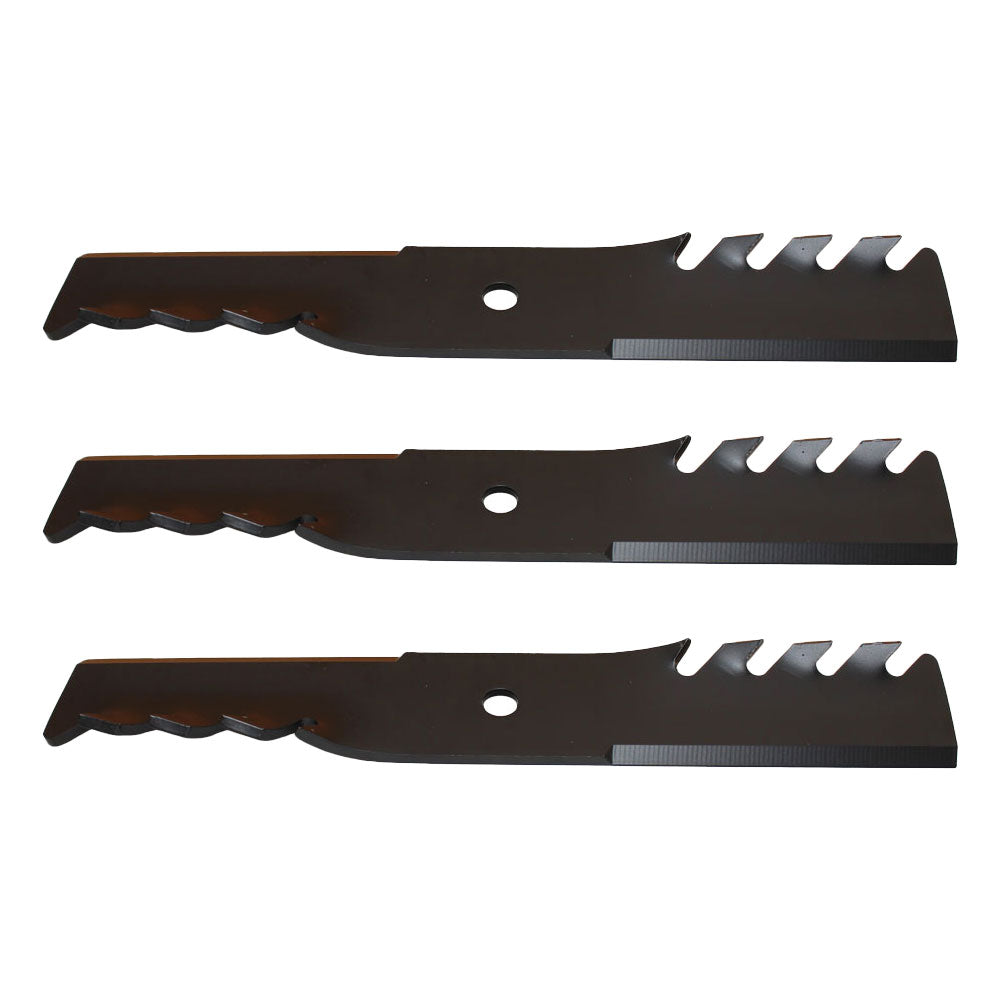 (3) Toothed Lawn Mower Blades Fits Ferris Zero Turn 48" Deck Replaces 5101986S
