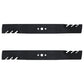 Qty 2: Toothed Mulching Blade Fits MTD Replaces 742-04091-0637