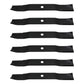 6PK Mower Blades Fits Kubota 60" Deck Models Repl K5371-99040