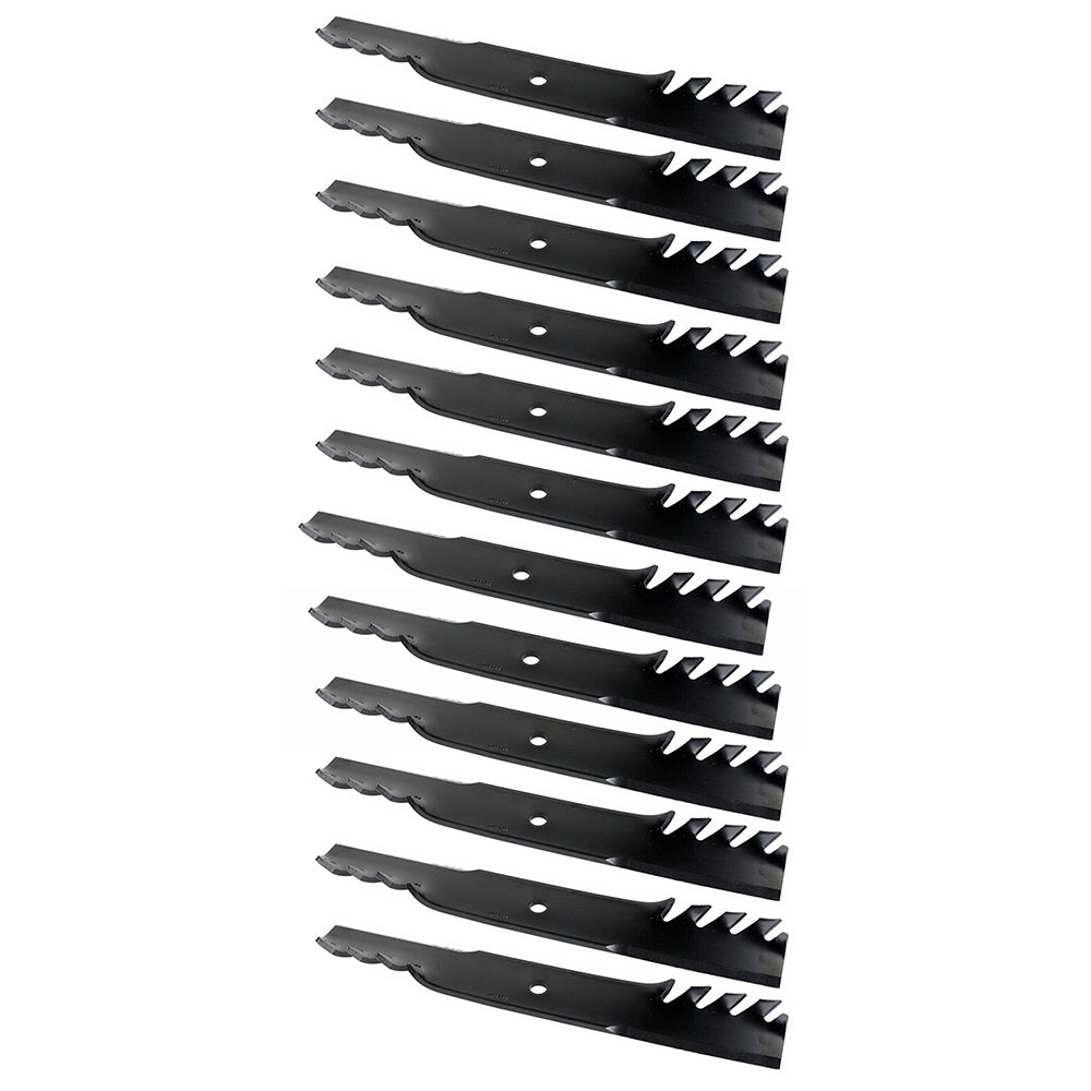 Qty 12: Toothed Mower Blade Fits Kubota Replaces 70000-00602-TOOTHED