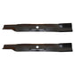 2 Blades Fits John Deere AM137327 M154061 LA102 LA120 125 135 X300 X304