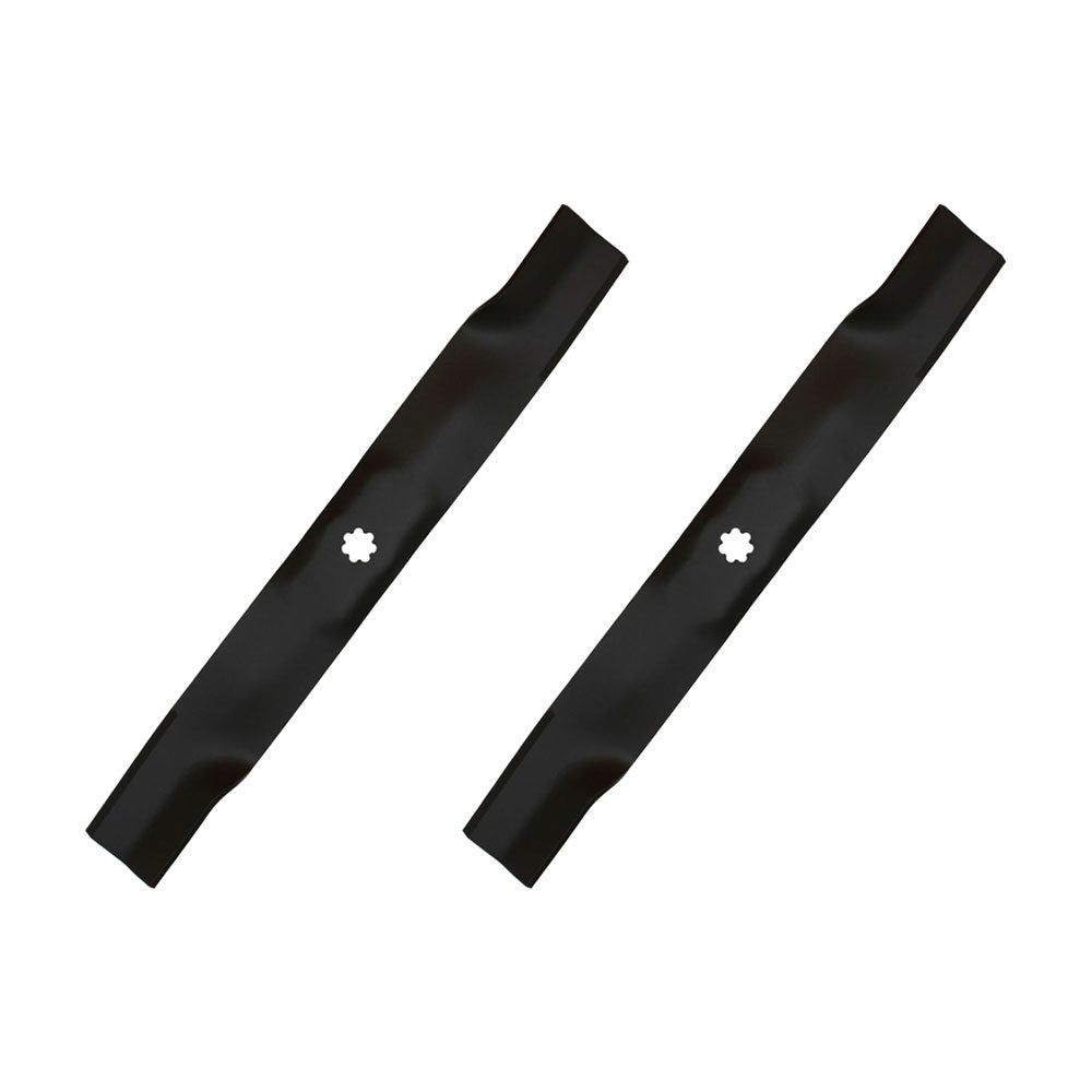 2 Pack Blades Fits John Deere 42" Cut AM137327 AM141032 AM141034 (12380)