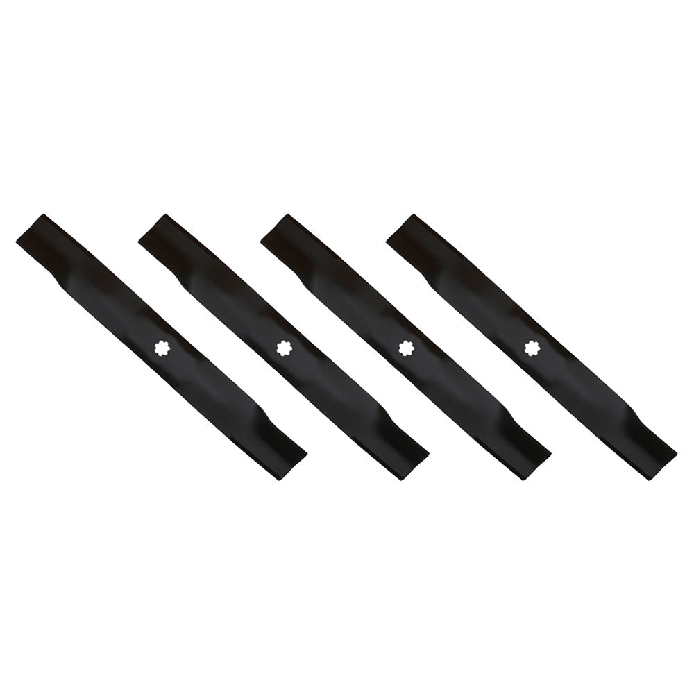 Qty 4: Mower Blades Fits John Deere Replaces AM137327