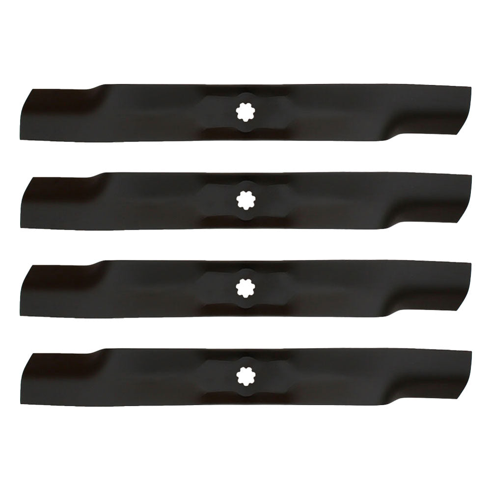 Qty 4: Mower Blades Fits John Deere Replaces AM137327
