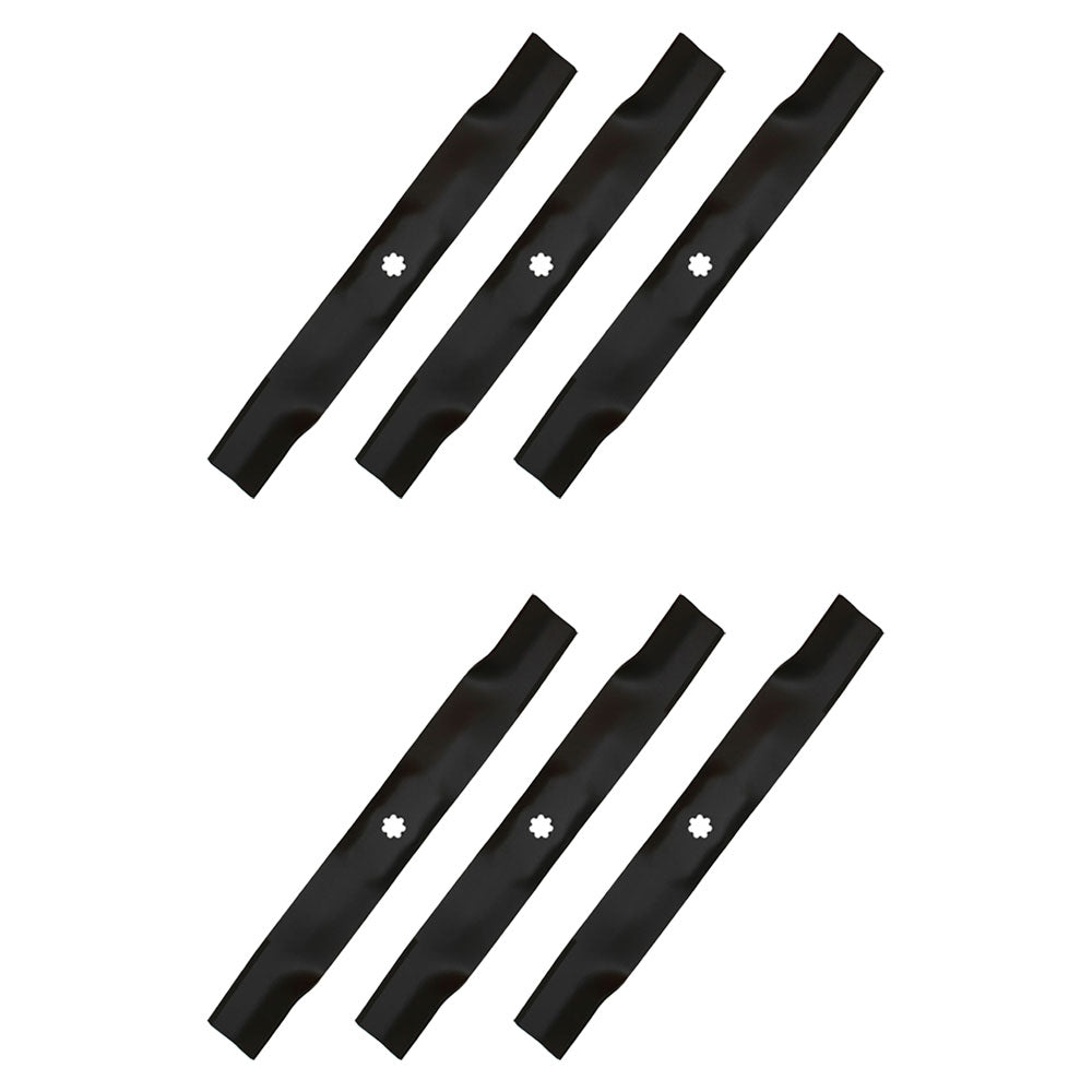Qty 6: Mower Blades Fits John Deere Replaces AM137327