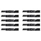 Qty 10: Notched Air-Lift Blade Fits Snapper Replaces 1-7037