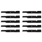 (10) Blade 596-344 Fits Gator Mulching Mower Blades Fits Wright 36" Stander
