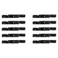 Qty 10: Notched Air-Lift Blade Fits Exmark Replaces 1-303146