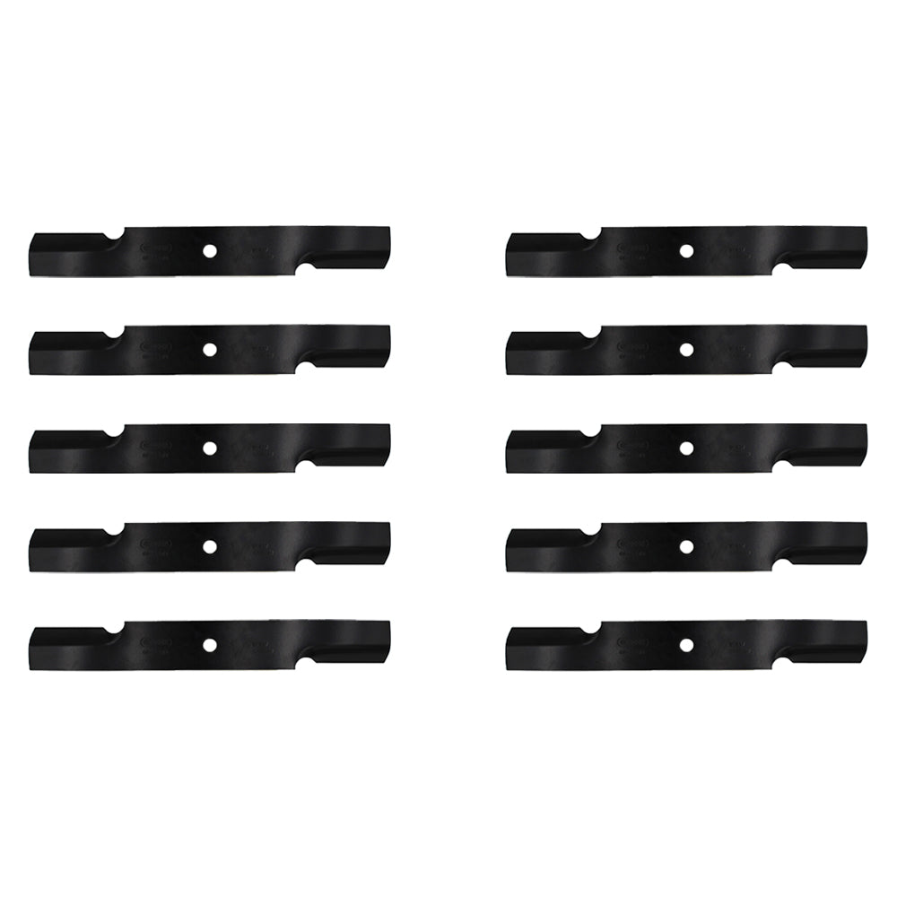 Qty 10: Notched Air-Lift Blade Fits Exmark Replaces 1-303146