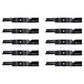 Qty 10: Notched Air-Lift Blade Fits Husqvarna Replaces 539100341