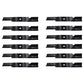 12PK G6 Fits Gator Blades Fits Ferris Fits Bobcat Fits Exmark 52" 48108