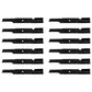 (12) High Lift Lawn Mower Blades Fits Wright 36" Deck 71440001