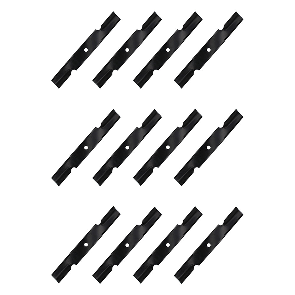 Qty 12: Notched Air-Lift Blade Fits John Deere Replaces AM104490