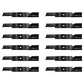 Qty 12: Notched Air-Lift Blade Fits Encore Replaces 363046