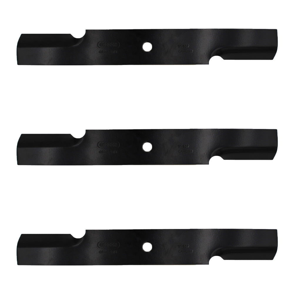52 / 54" Rotary High Lift Lawnmower3 Blade Set 3" Wide HD Scag 482462 481707