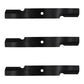 (3) Blades for Wright 52" Stander Blade 71440001 Lawn Mower 96-344 Fits Gator