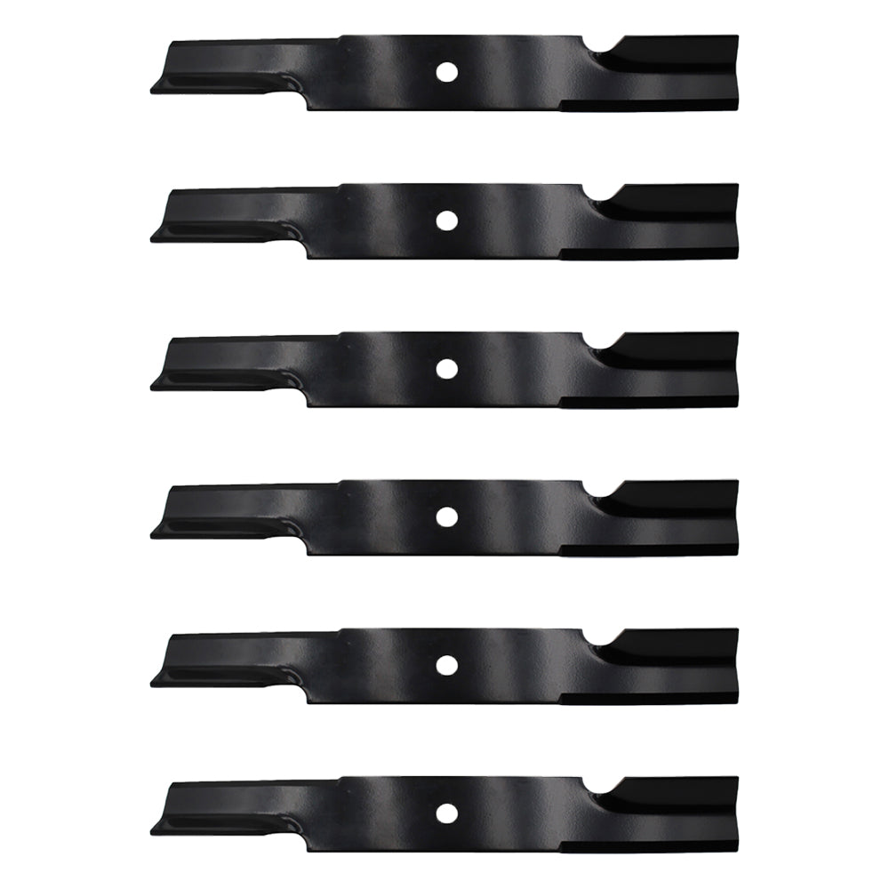 Qty 6: Notched Air-Lift Blade
 Fits Toro Replaces 1-633482