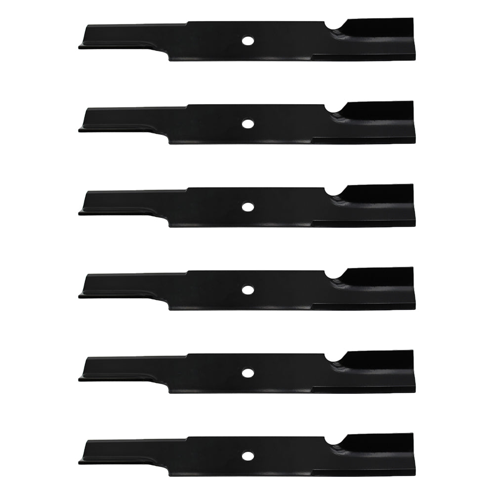 Qty 6: Notched Air-Lift Blade
 Fits Bad Boy Replaces 038-3000-00